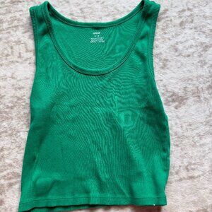 Aerie Green Scoop Tank – Size Small | Soft & Earthy Essential 💚